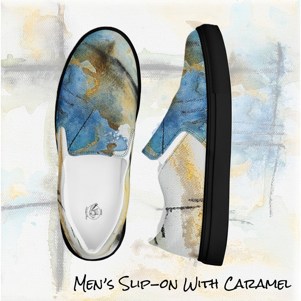 Men's slip on- With Caramel