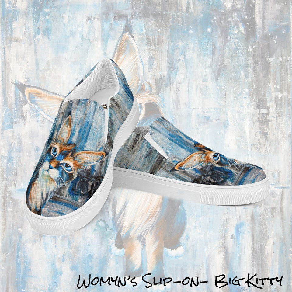 Womyn's Slip On- Big Kitty