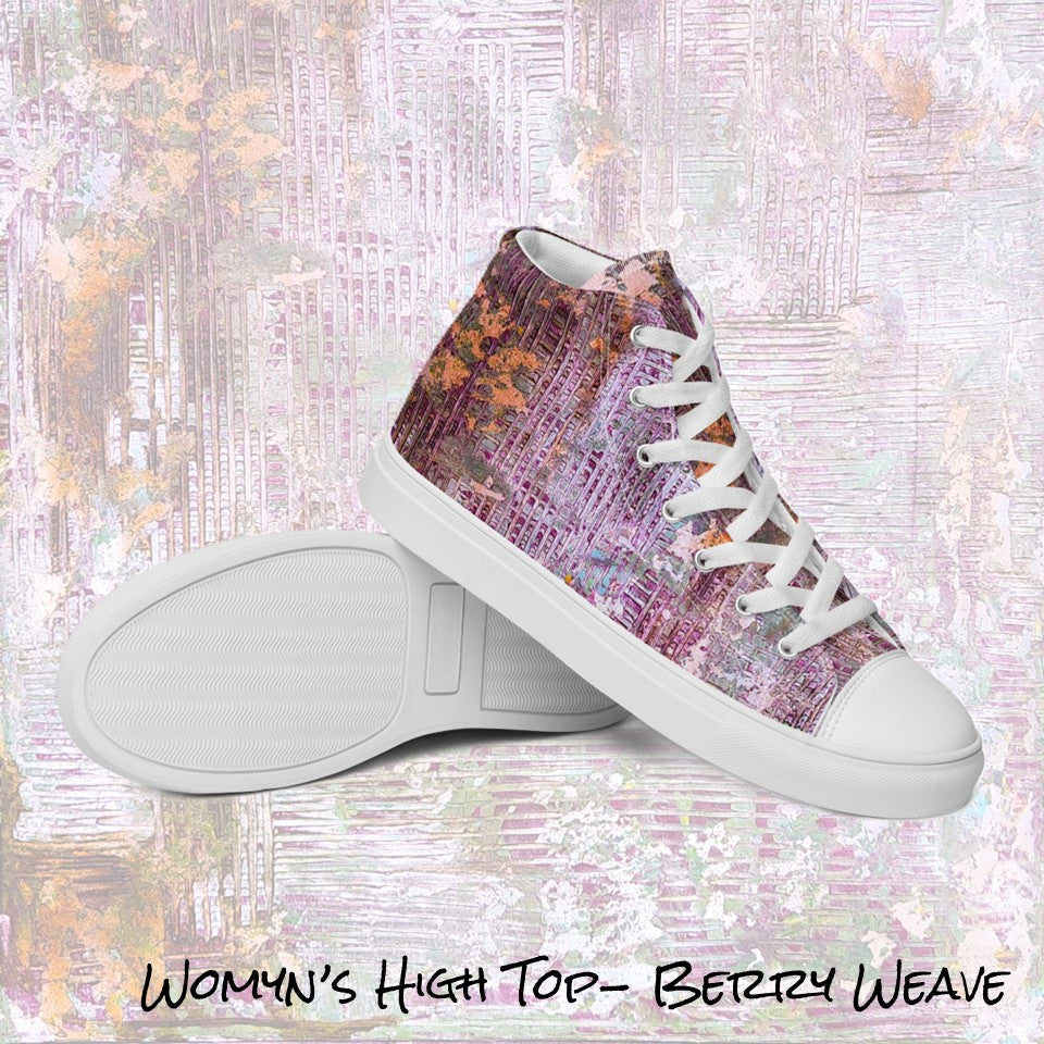 Womyn's High Top- Weave Berry