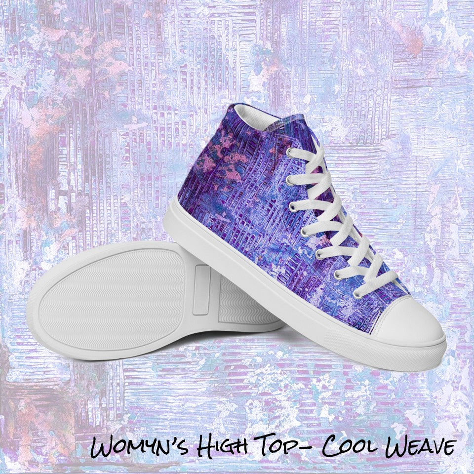 Womyn's High Top- Weave Purple