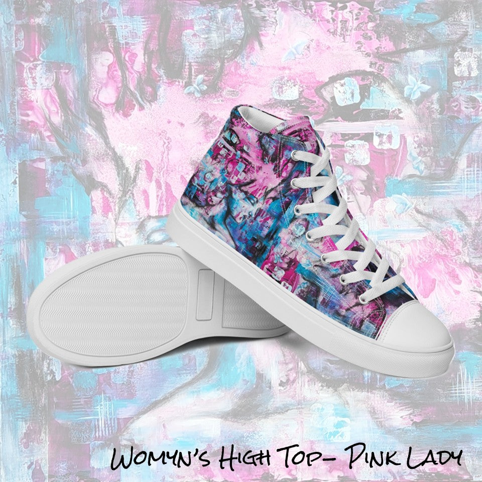 Womyn's High Top- Pink Lady