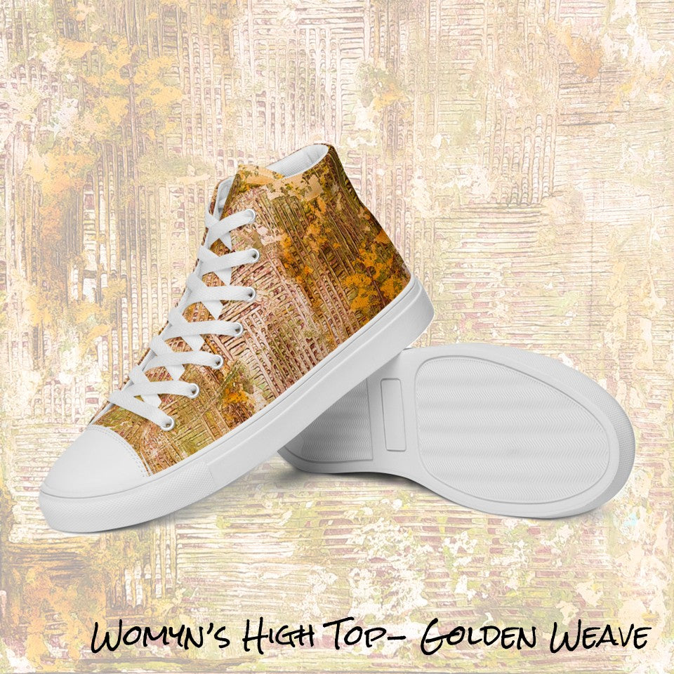 Womyn's High Top- Weave Golden