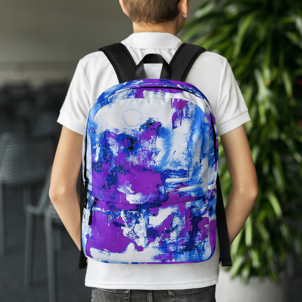 Backpack- Mismatch Purple