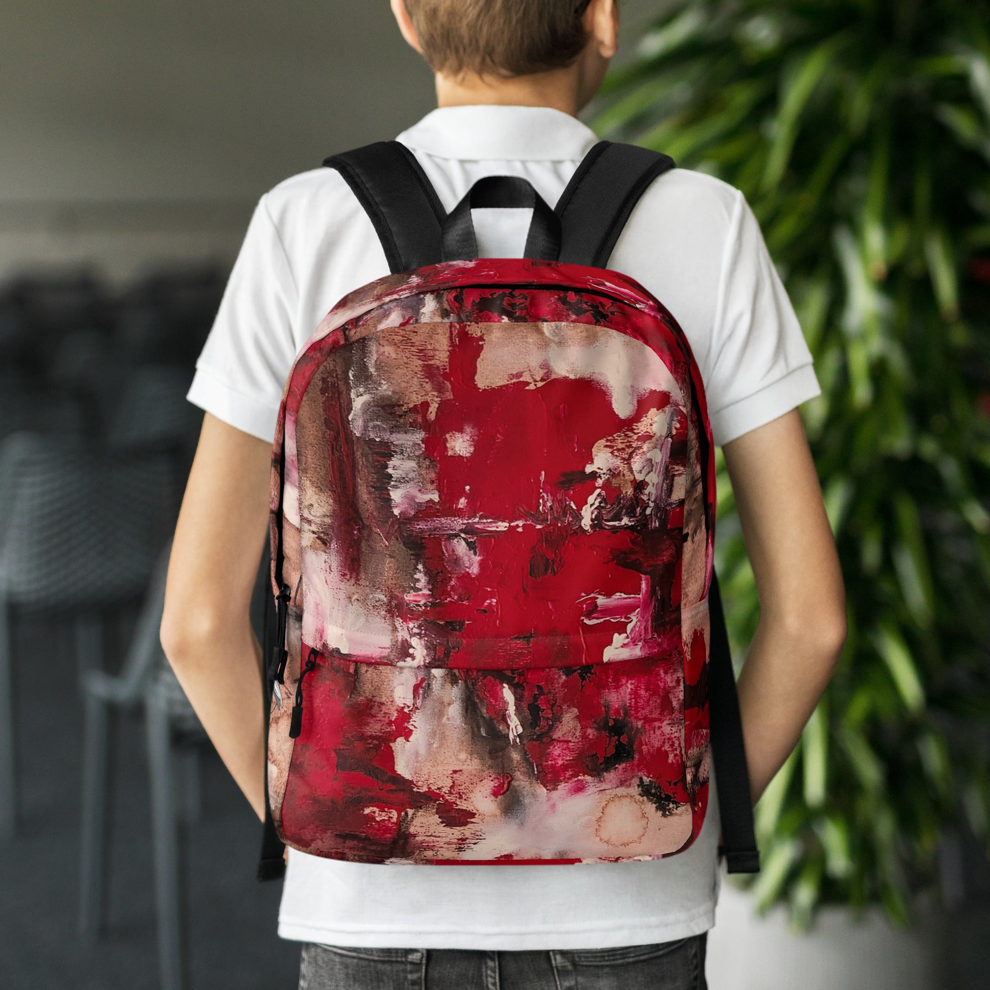 Backpack- Mismatch Red