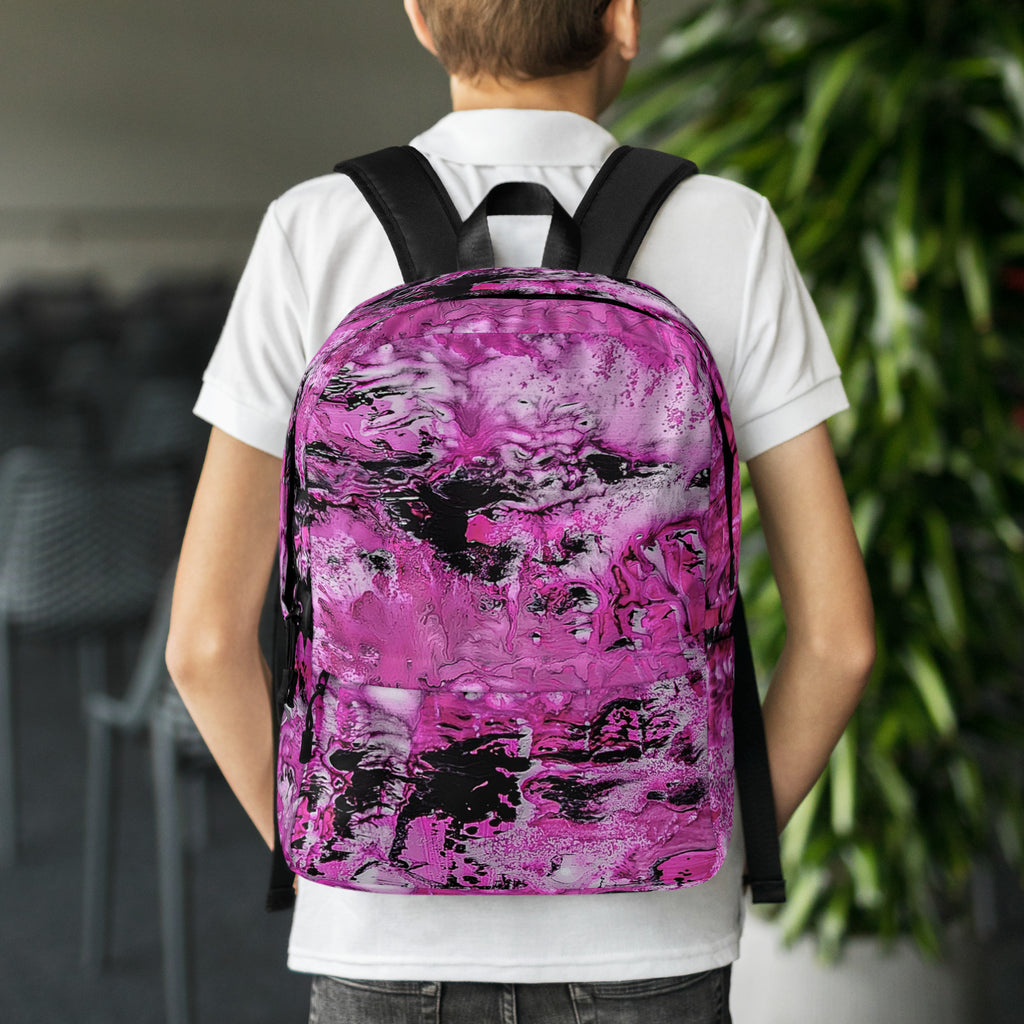 Backpack- Pink Marble