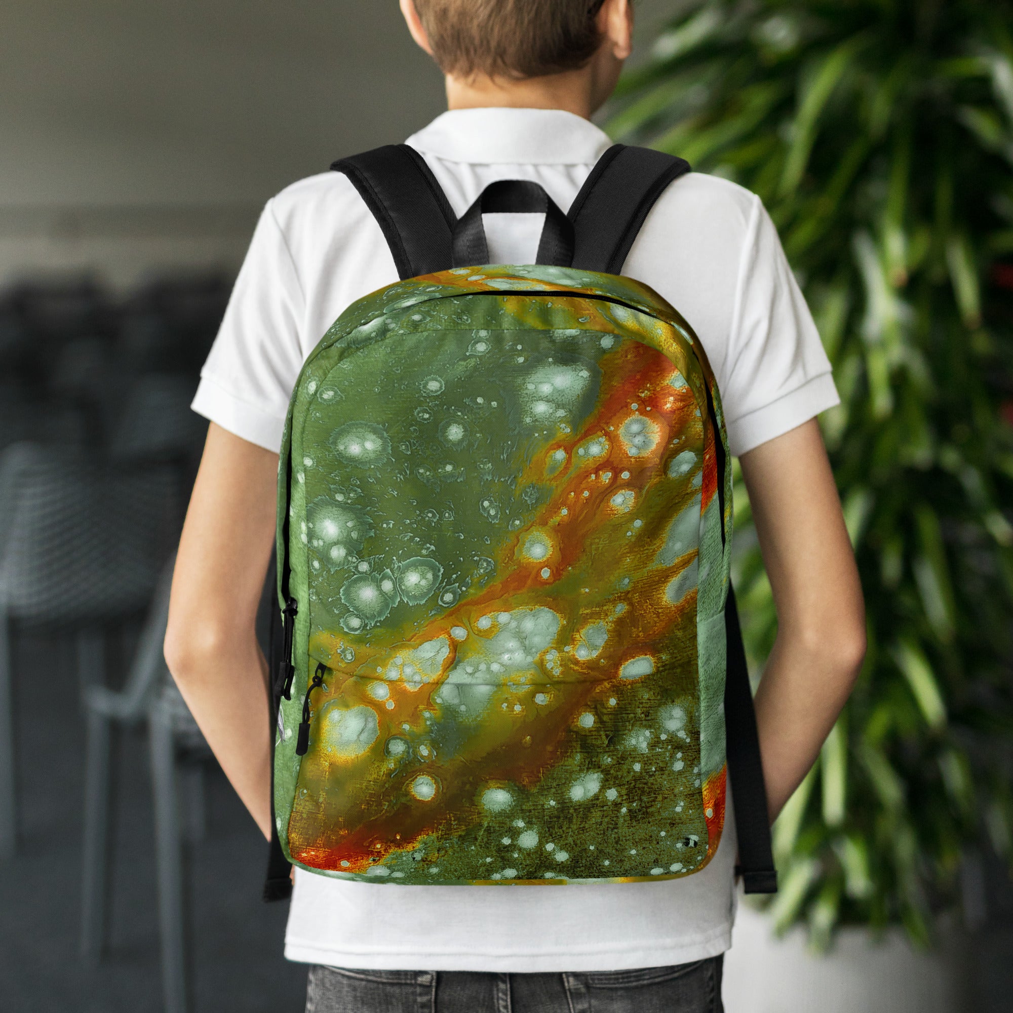 Backpack- Galaxy Green (aka Surface of Mercury)