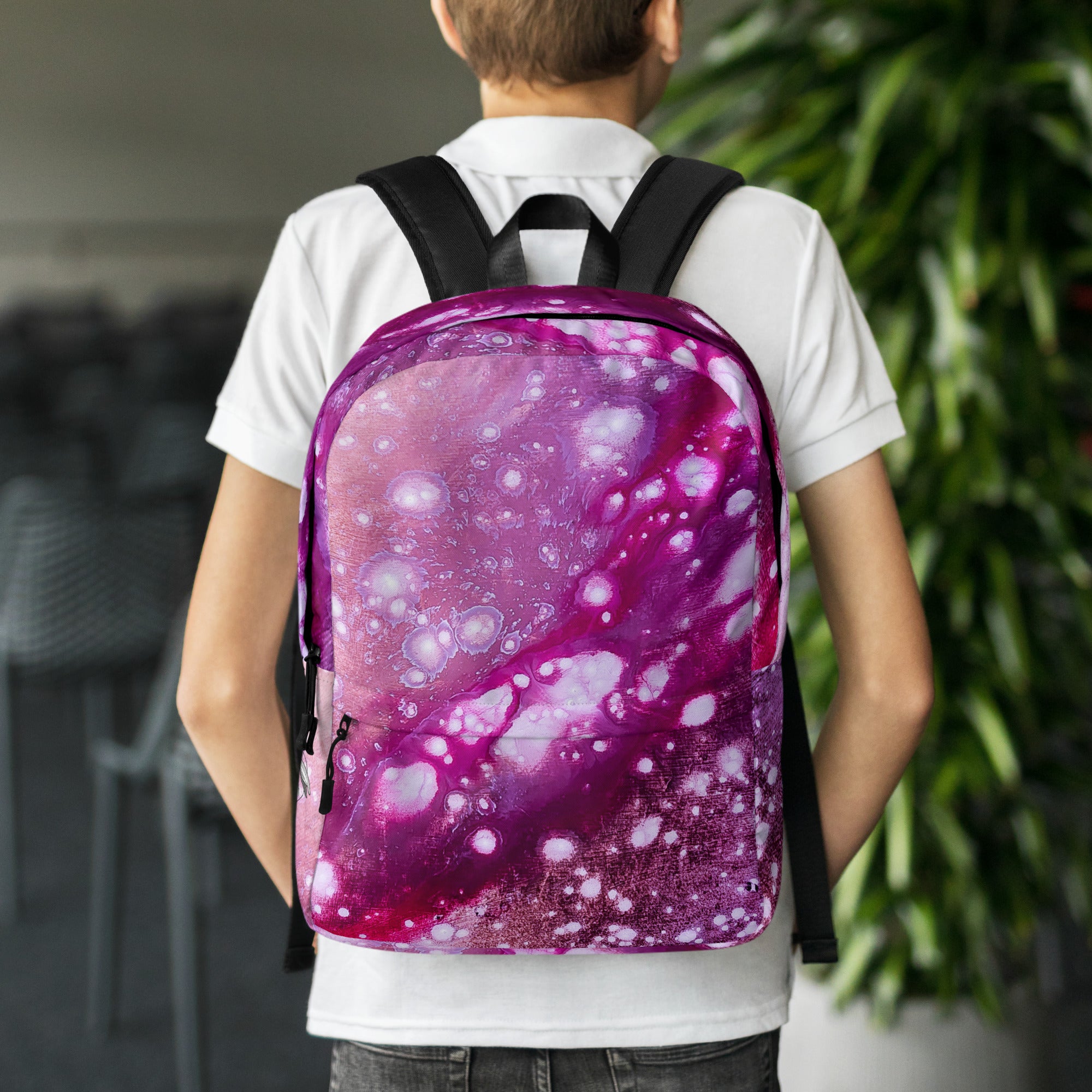 Backpack- Galaxy Fuchsia