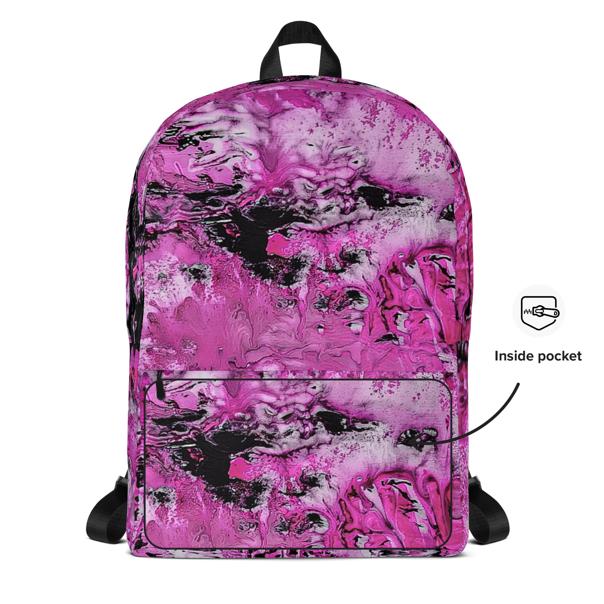 Backpack- Pink Marble