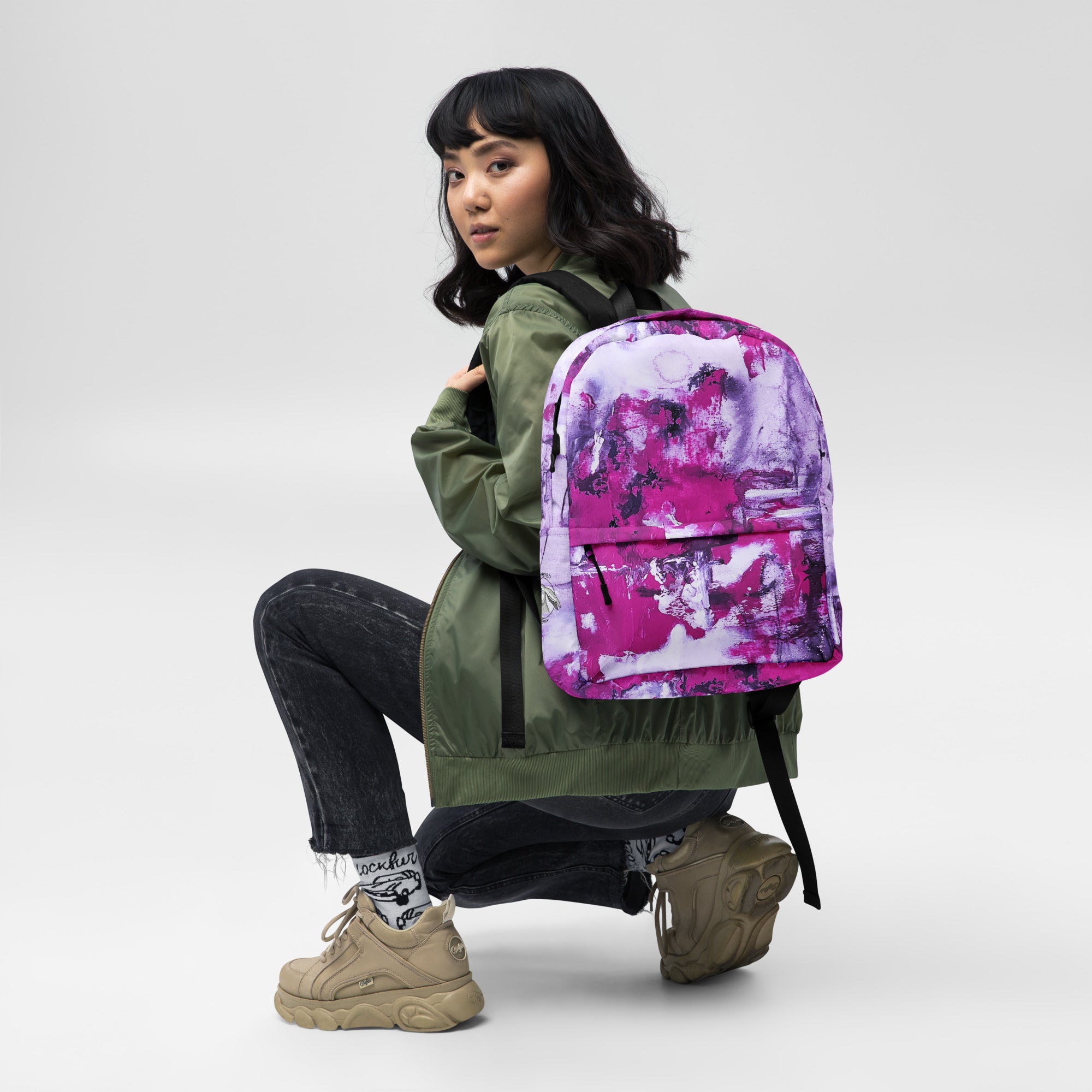 Backpack- Mismatch Pink