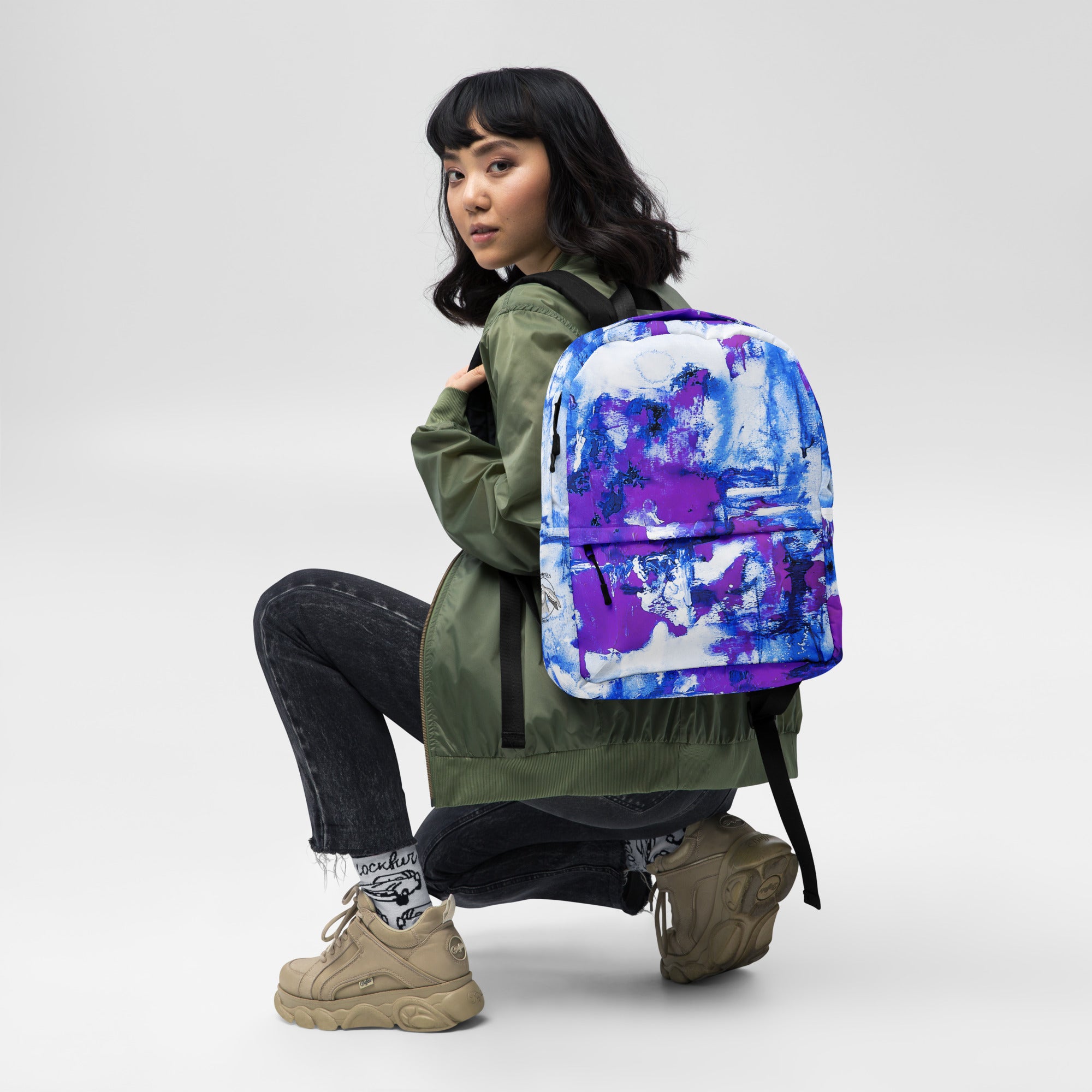 Backpack- Mismatch Purple