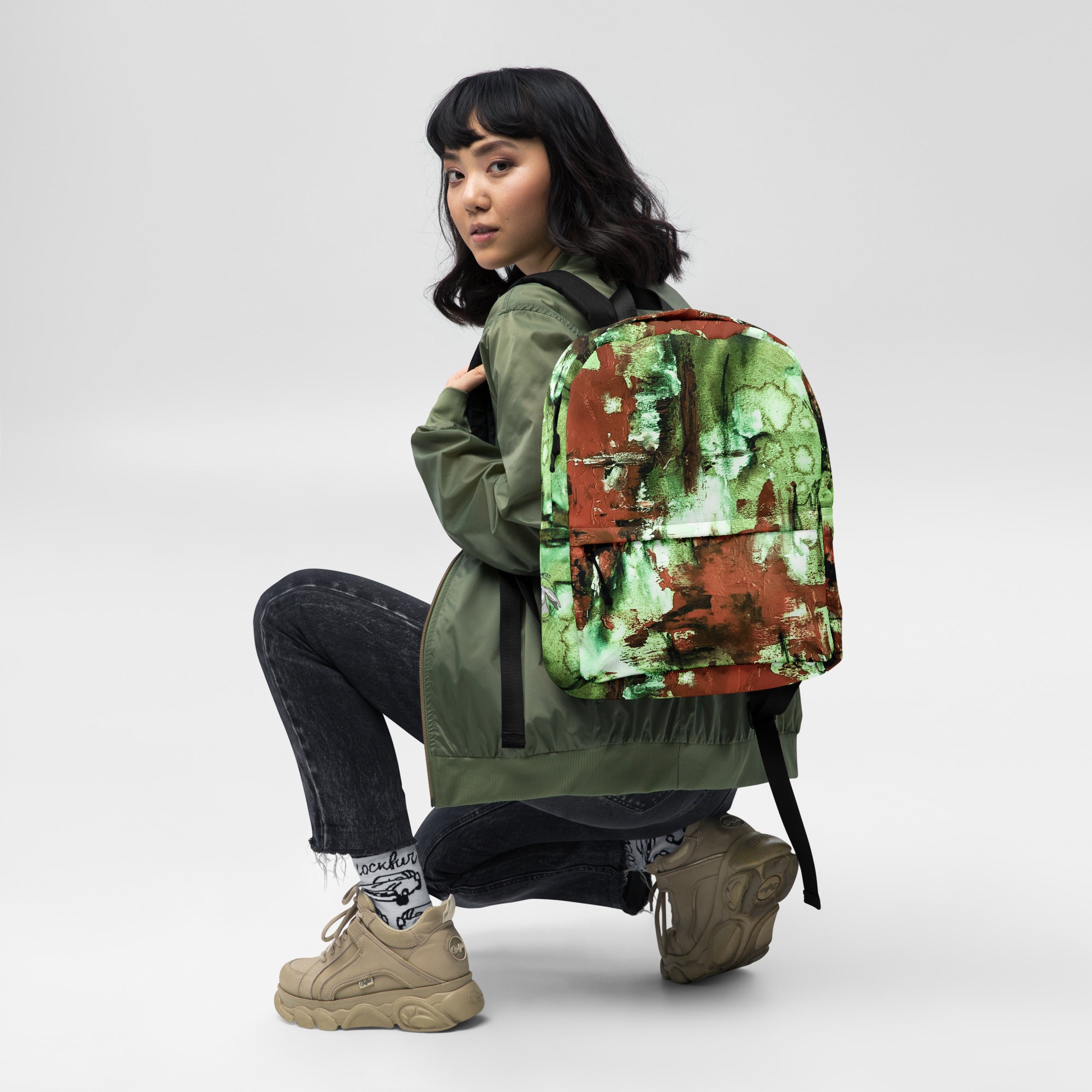 Backpack- Mismatch Green