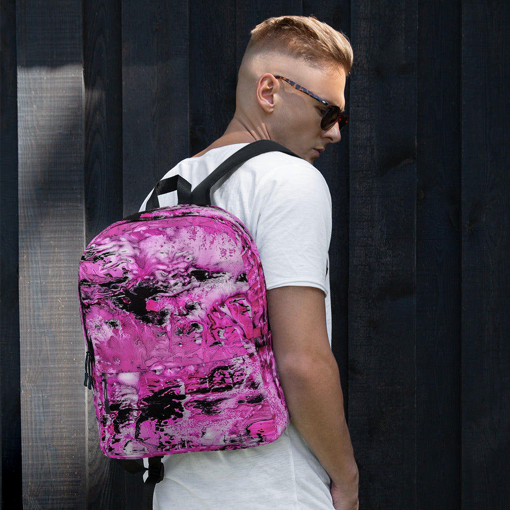 Backpack- Pink Marble