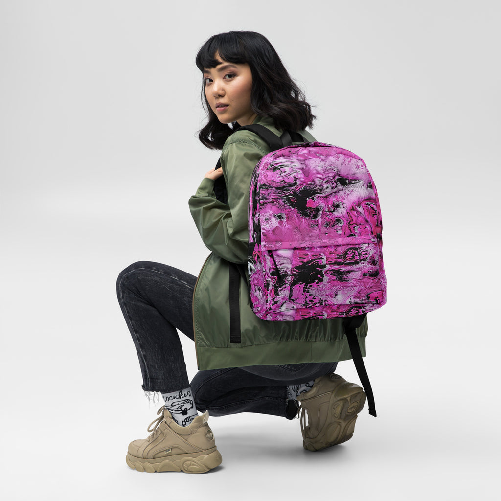 Backpack- Pink Marble