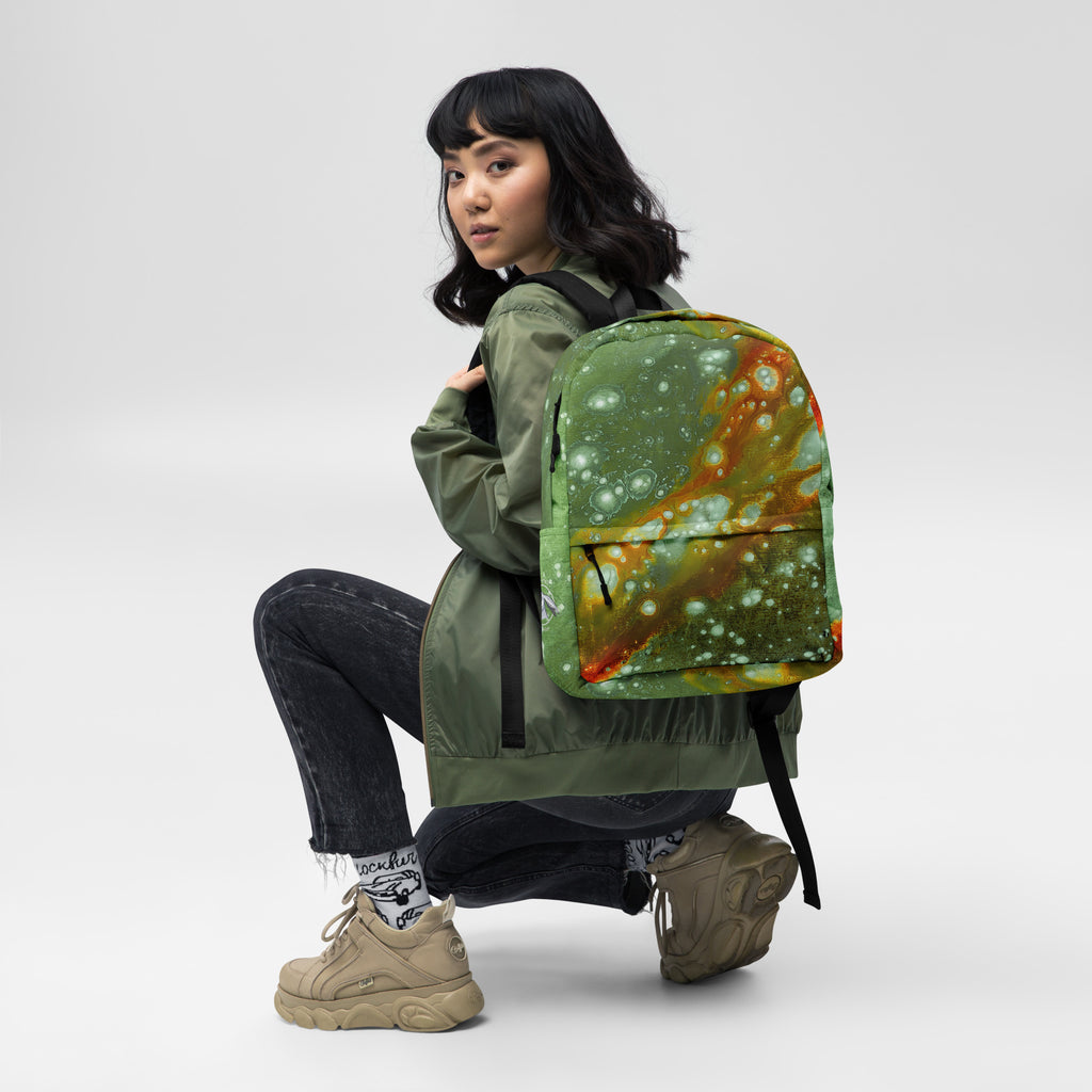Backpack- Galaxy Green (aka Surface of Mercury)
