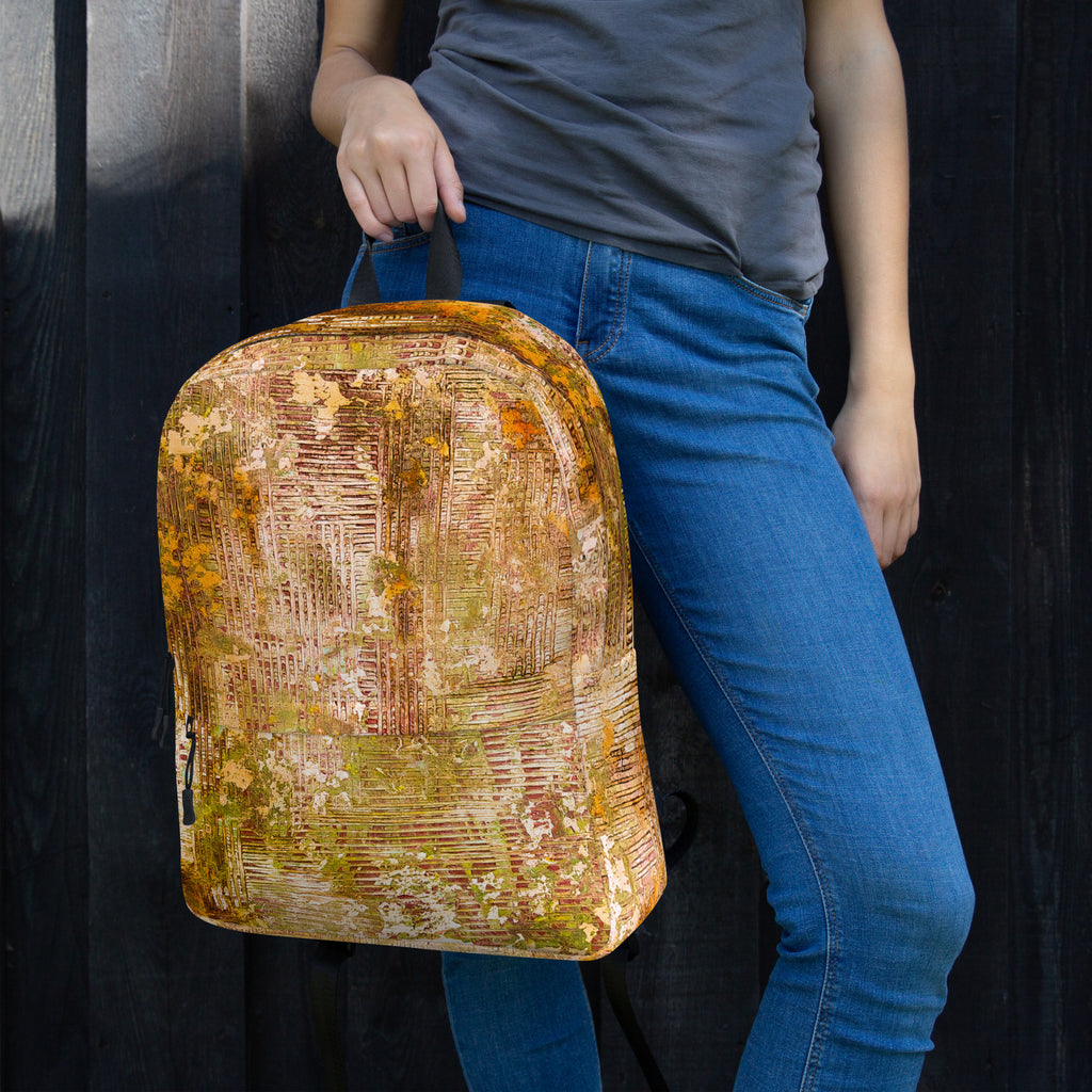 Backpack- Weave Gold