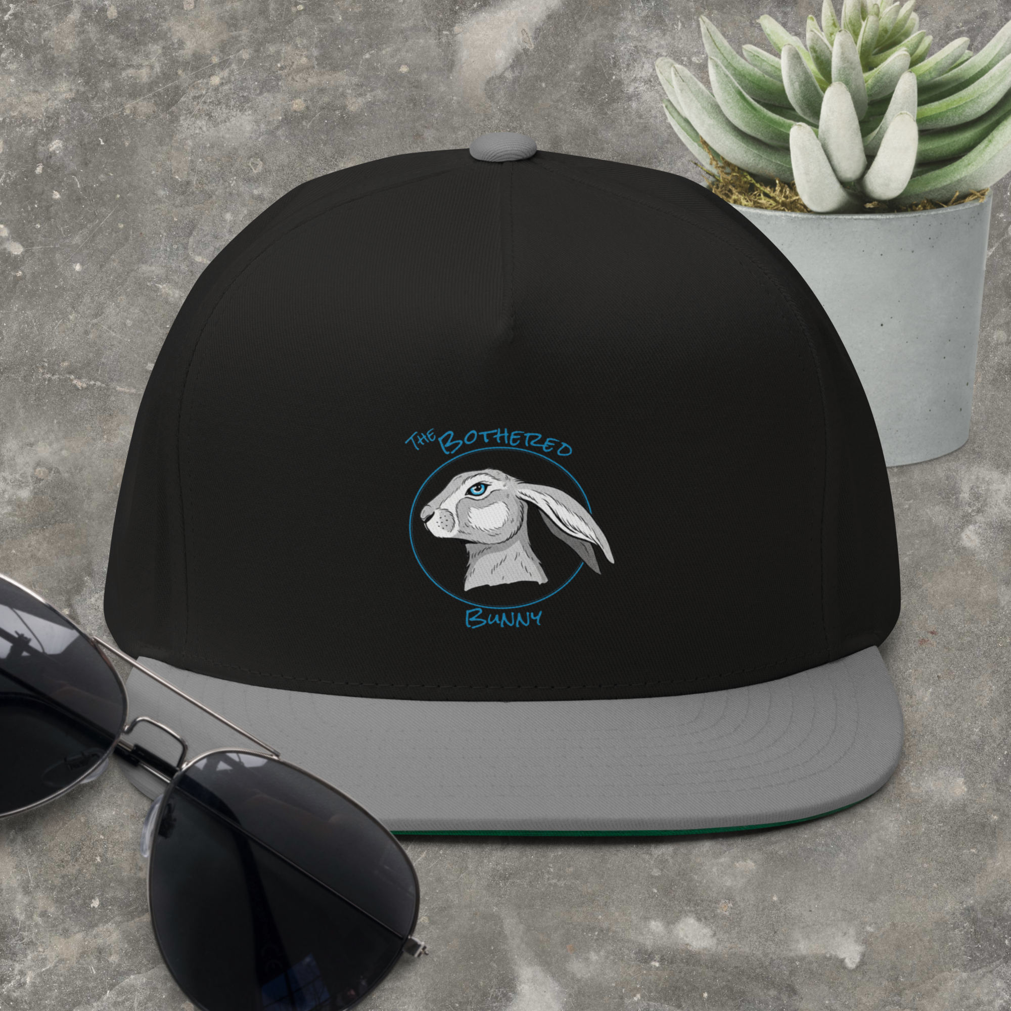 Flat Bill Cap- TBB Logo Turquoise