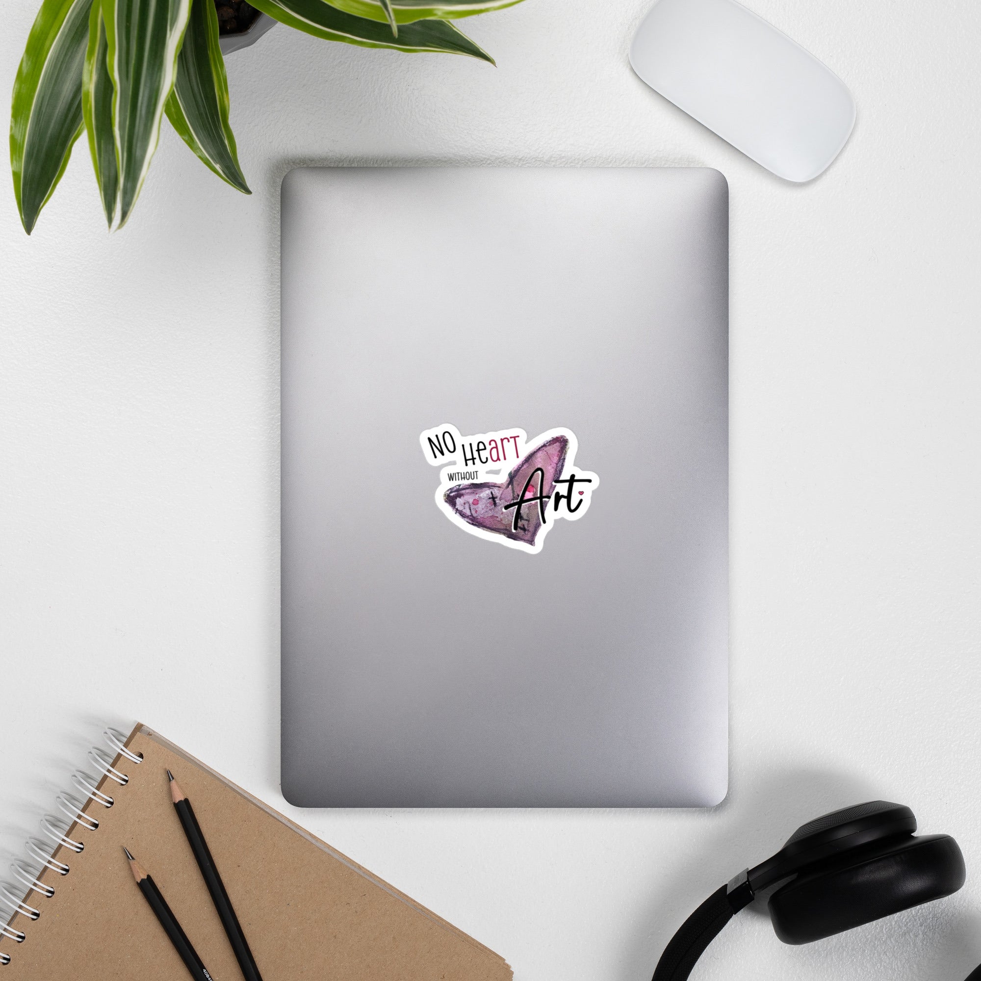Vinyl decals- No Heart without Art