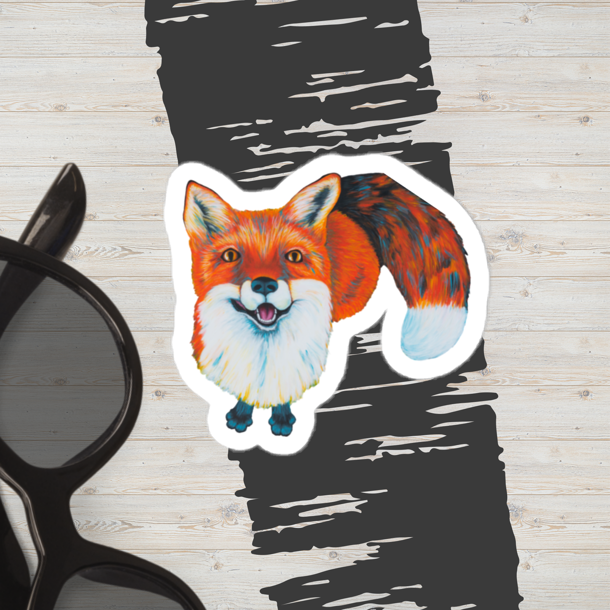 Vinyl decals- Hey There Fox
