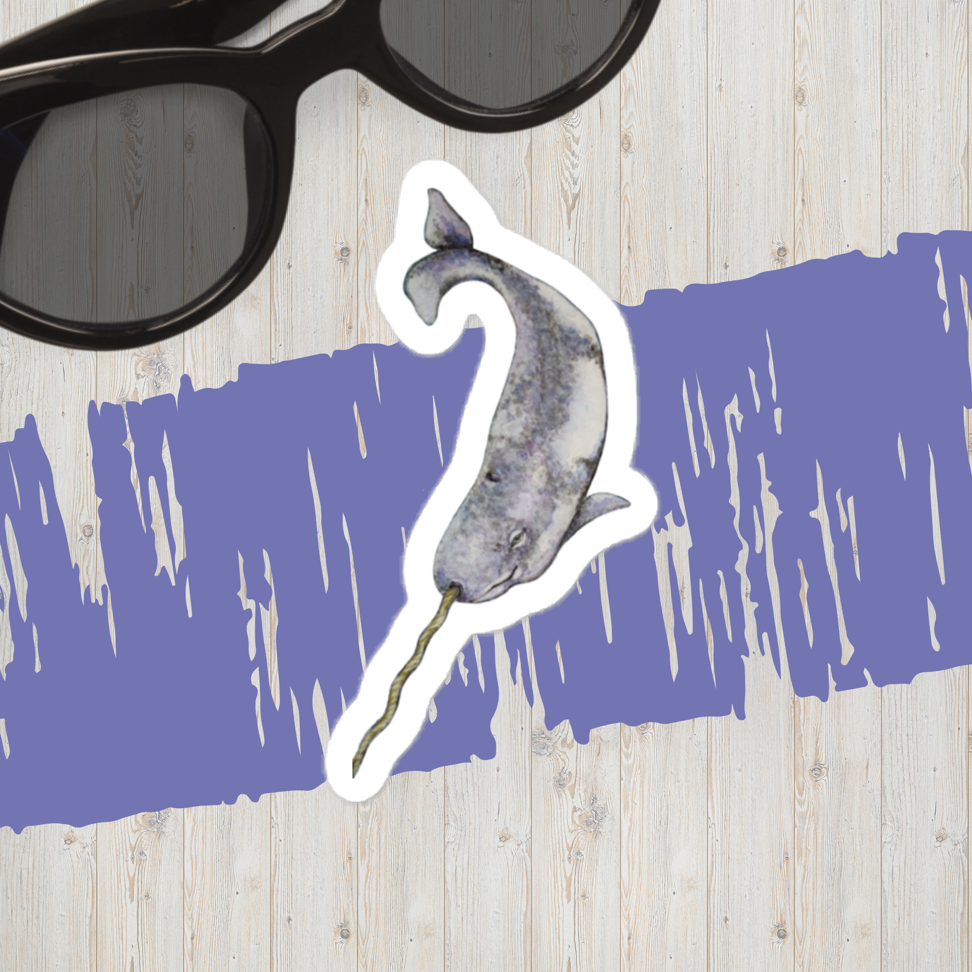 Vinyl decals- Narwhal