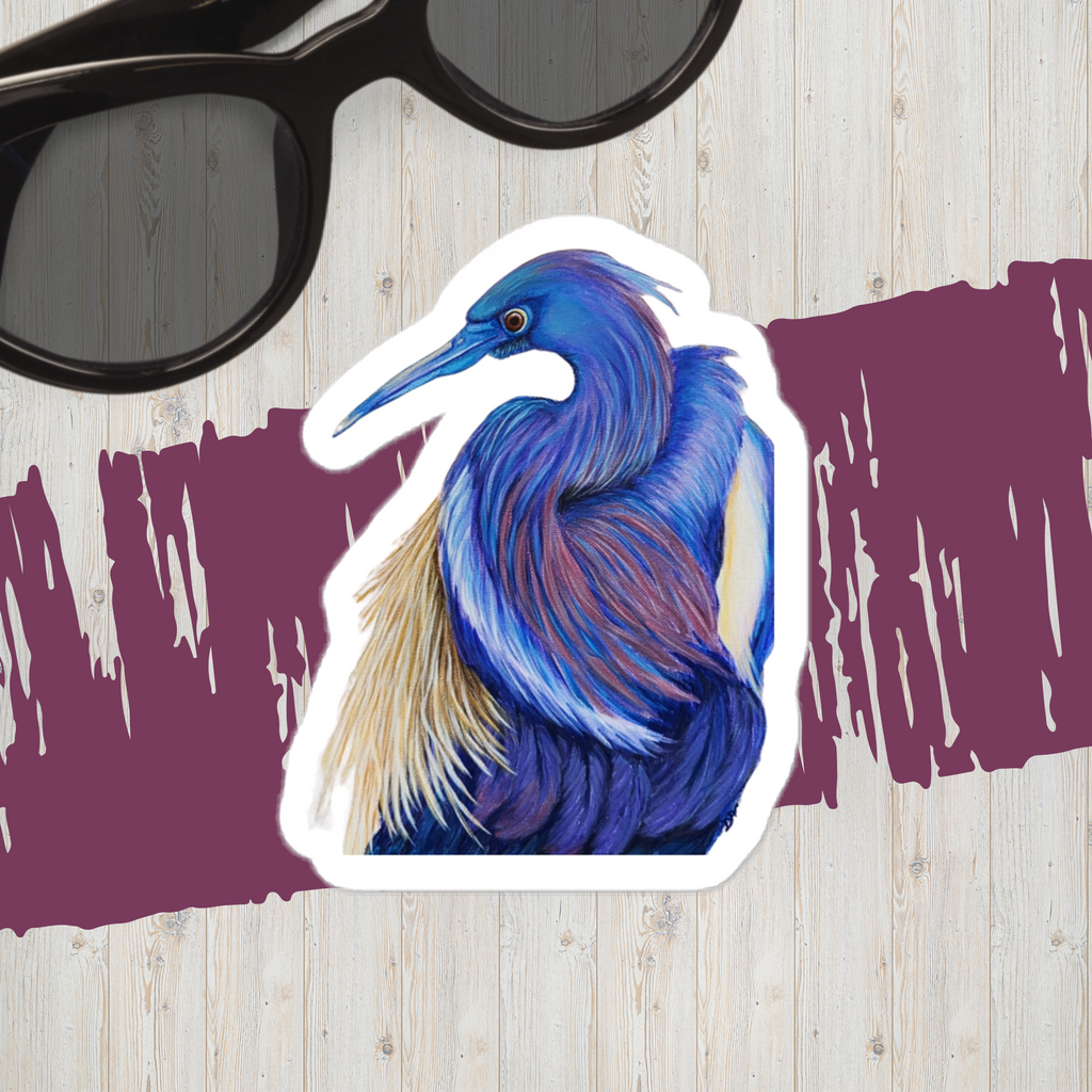 Vinyl decals- Purple Heron