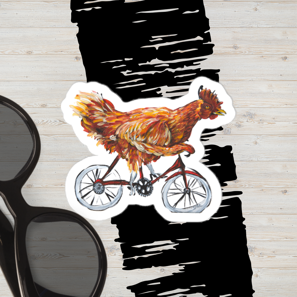 Vinyl decals- Bicycle Chicken
