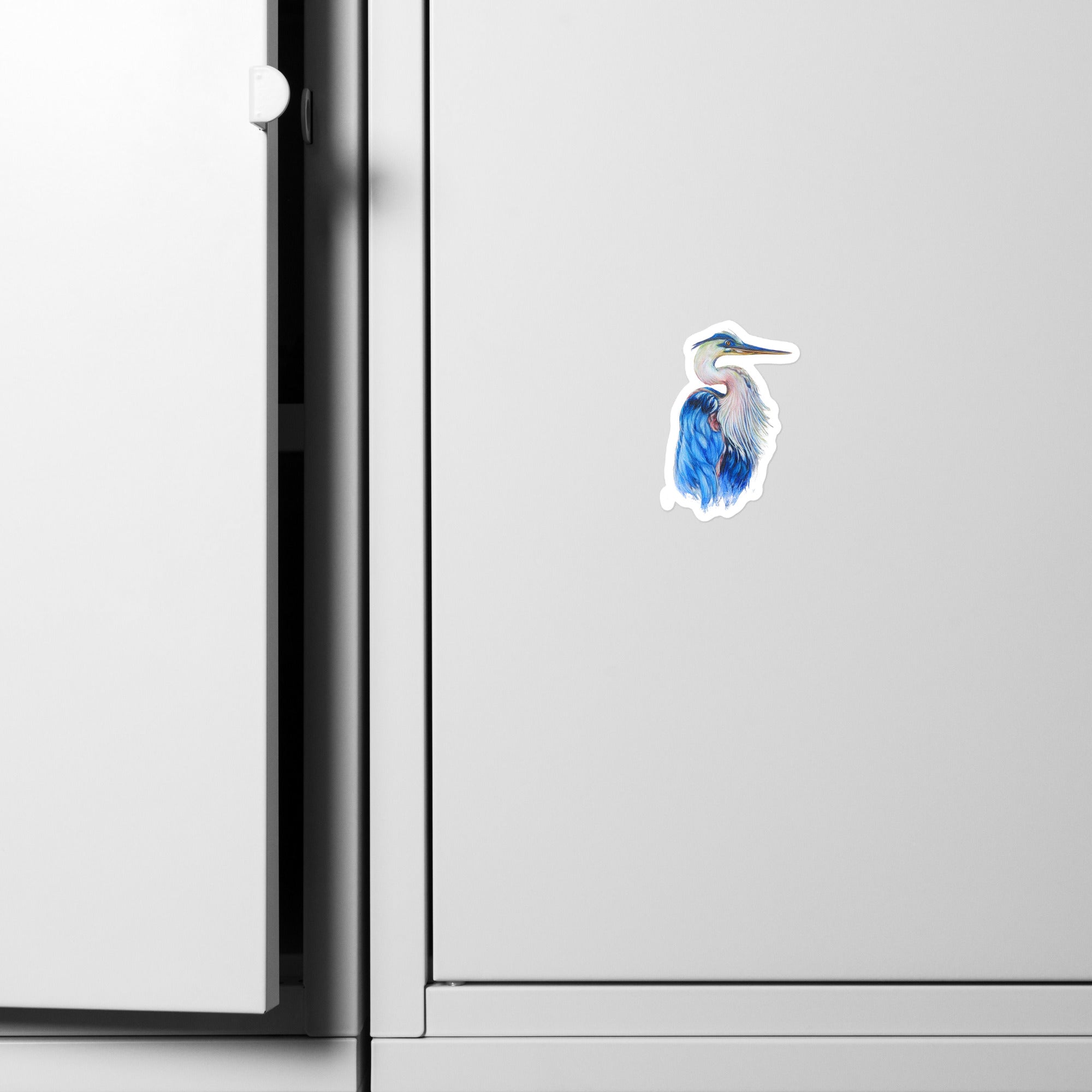 Vinyl decals- Blue Heron