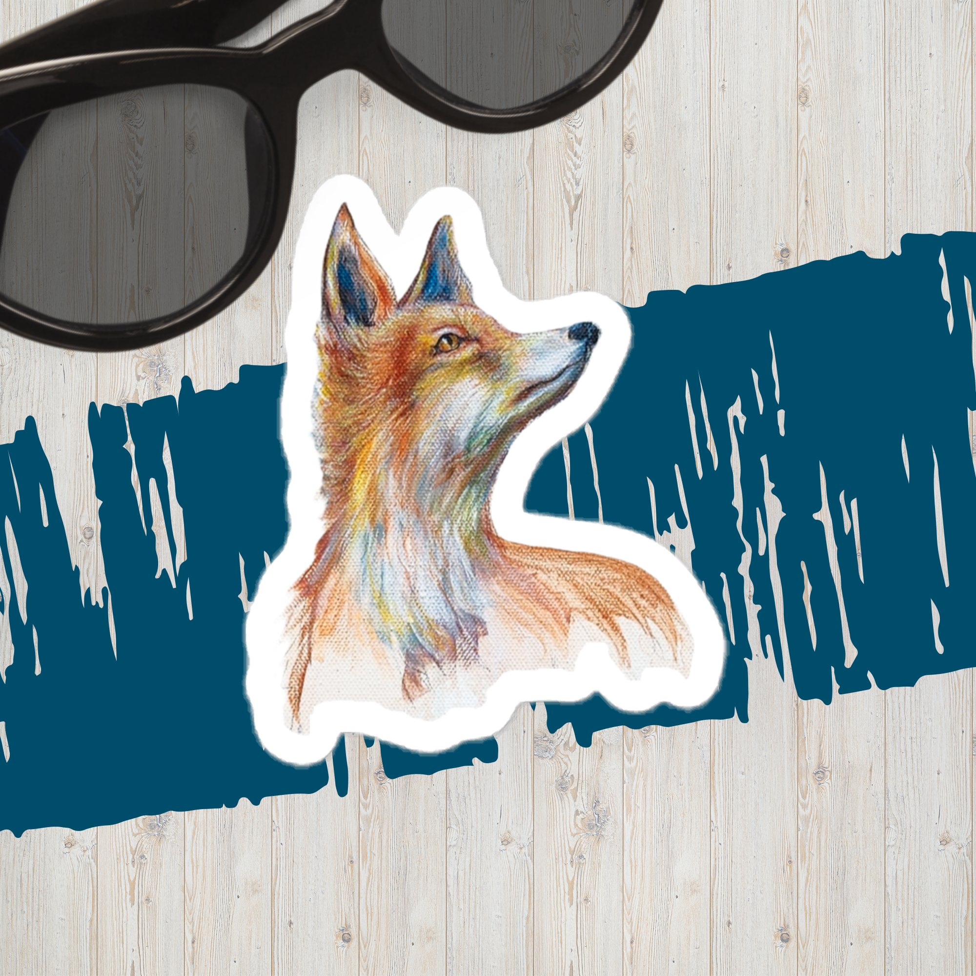 Vinyl decals- Attention Fox