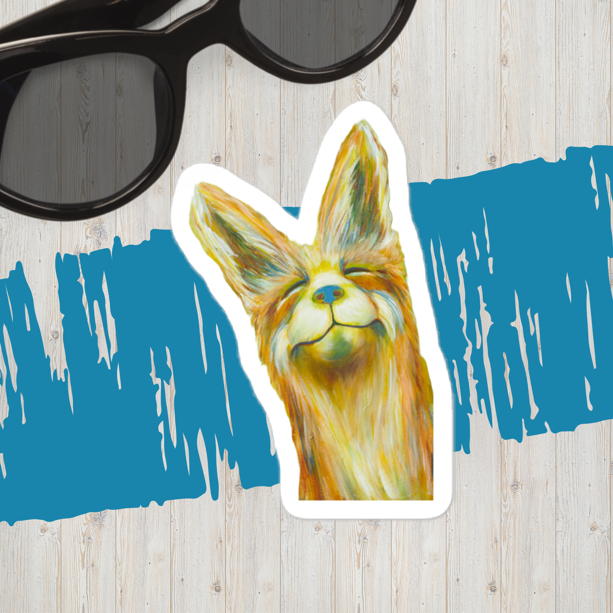 Vinyl decals- Smile Fox