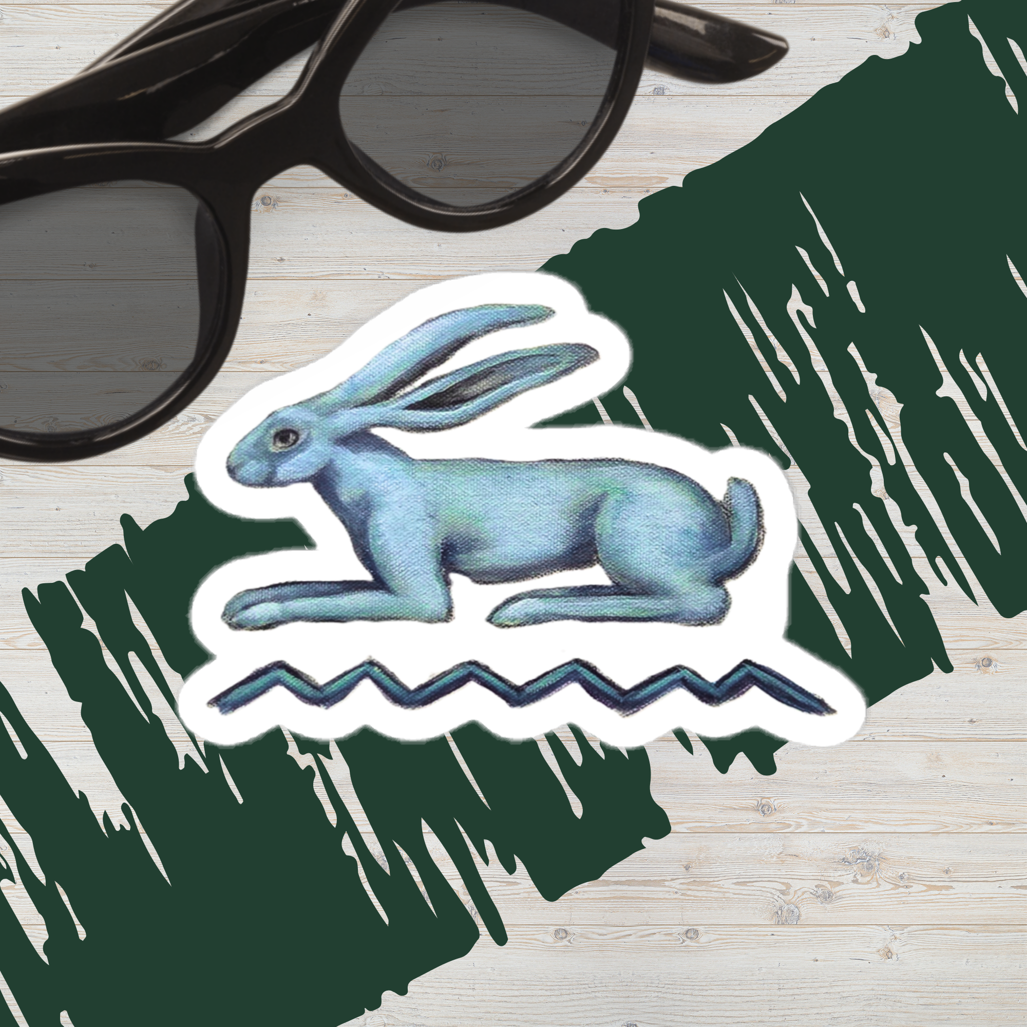 Vinyl decals- Hieroglyph Blue
