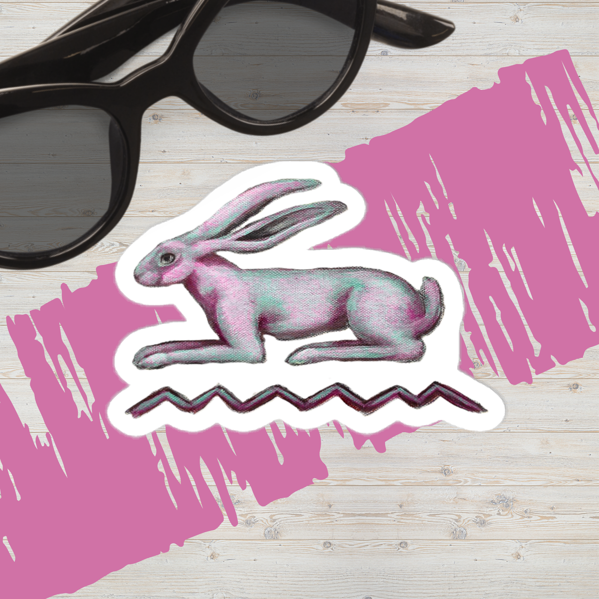 Vinyl decals- Hieroglyph Pink