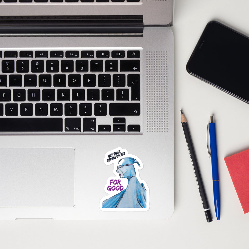 Vinyl decals- Superpowers Blue Girl