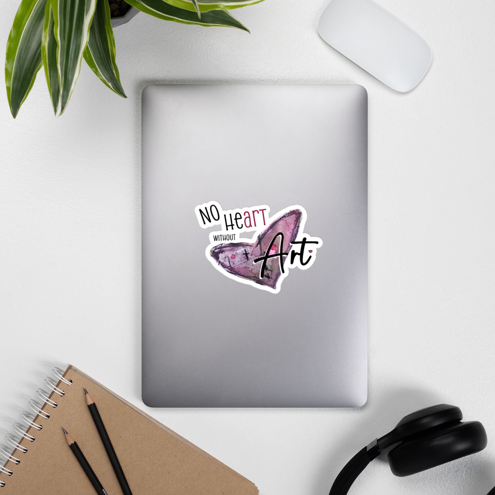 Vinyl decals- No Heart without Art
