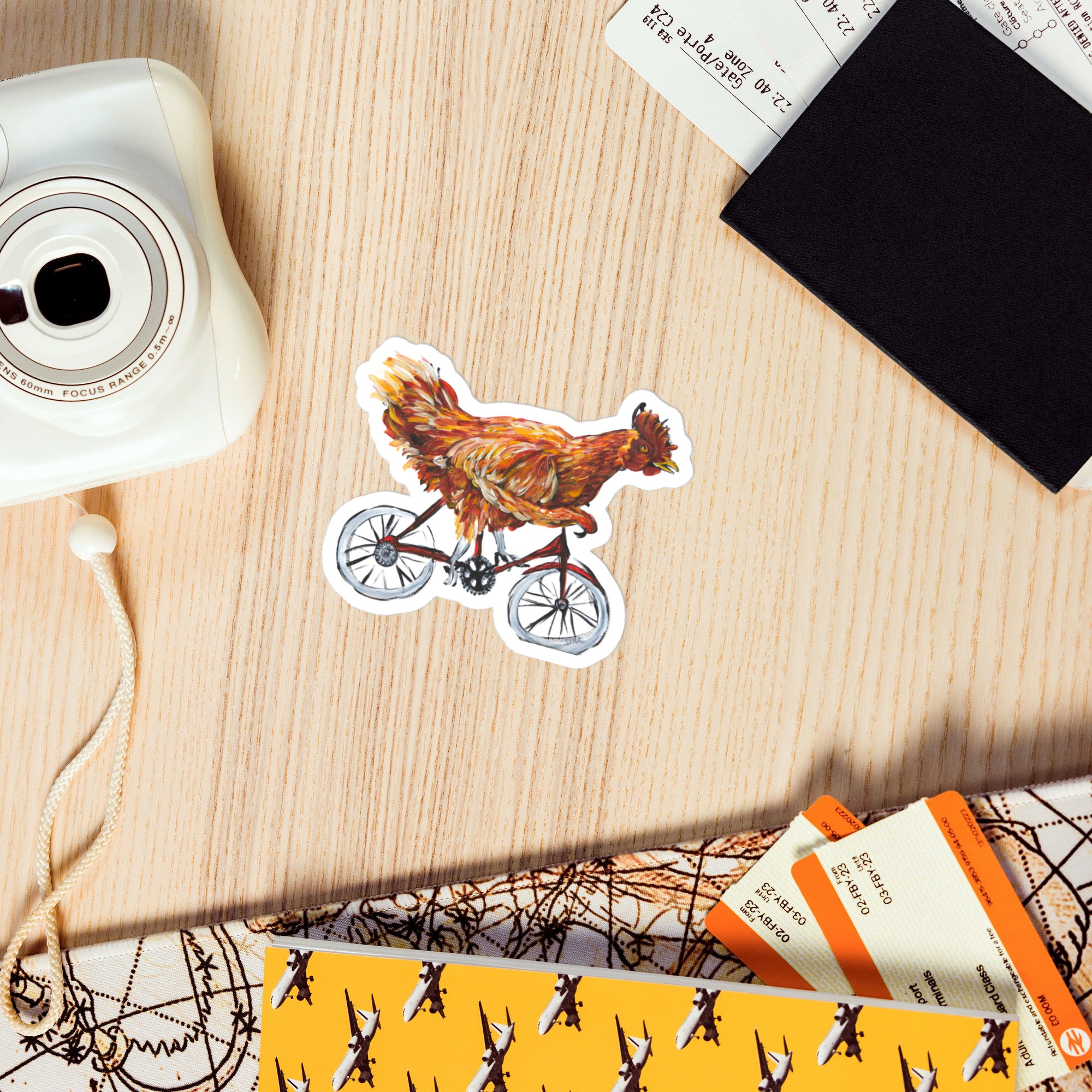 Vinyl decals- Bicycle Chicken