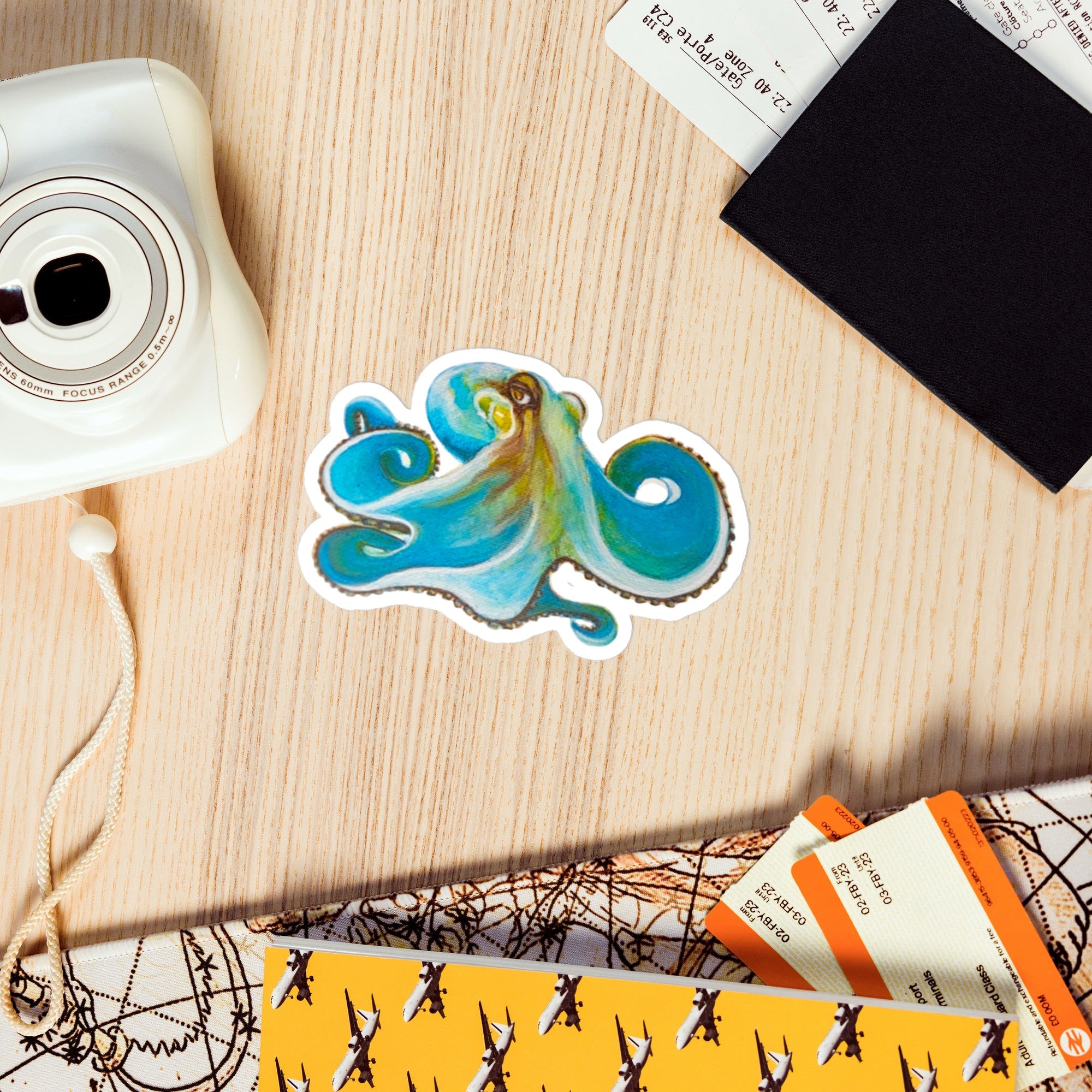 Vinyl decals- Coconut Octopus