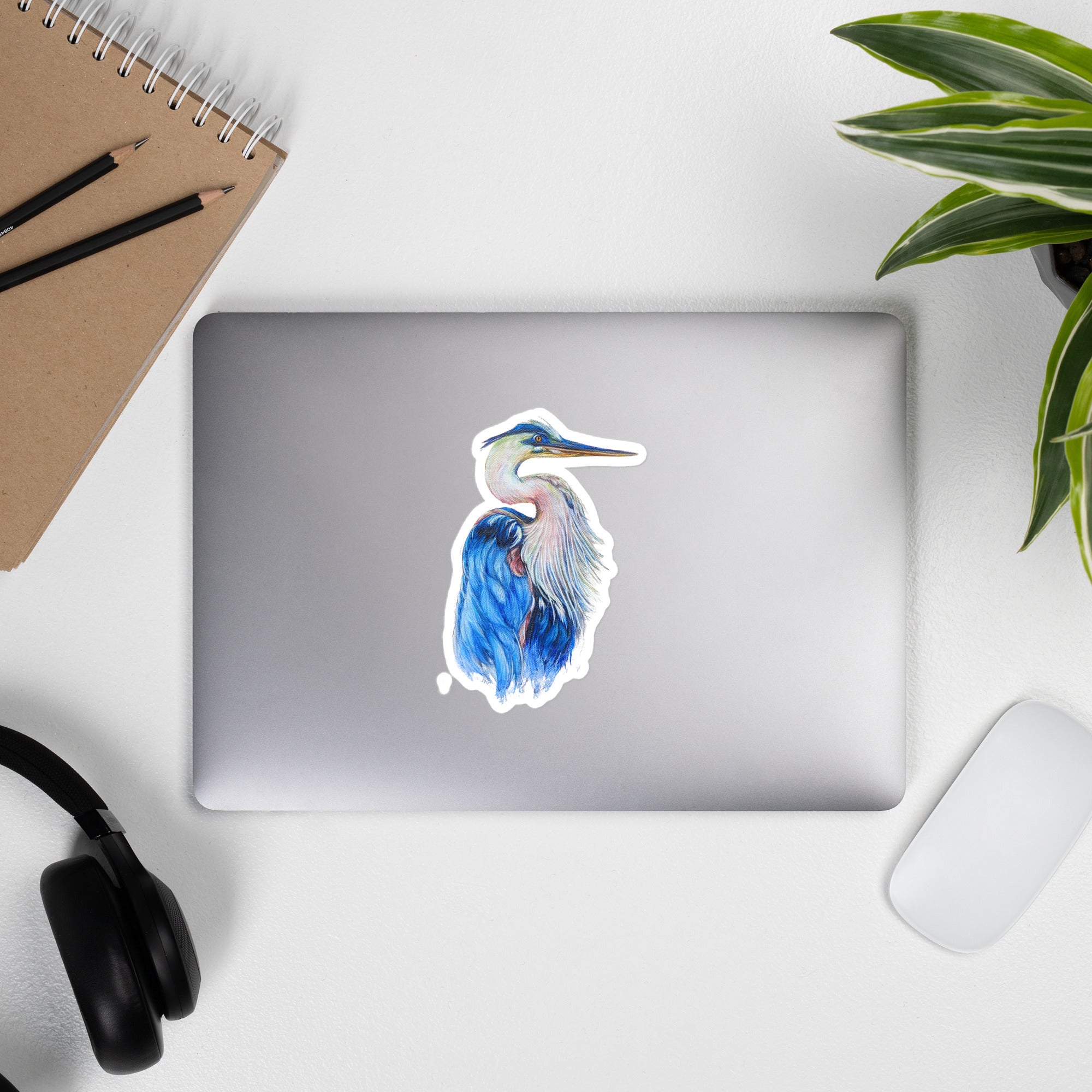 Vinyl decals- Blue Heron