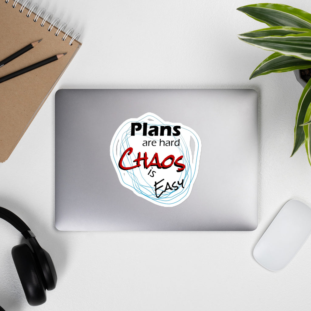 Vinyl decals- Chaos is Easy