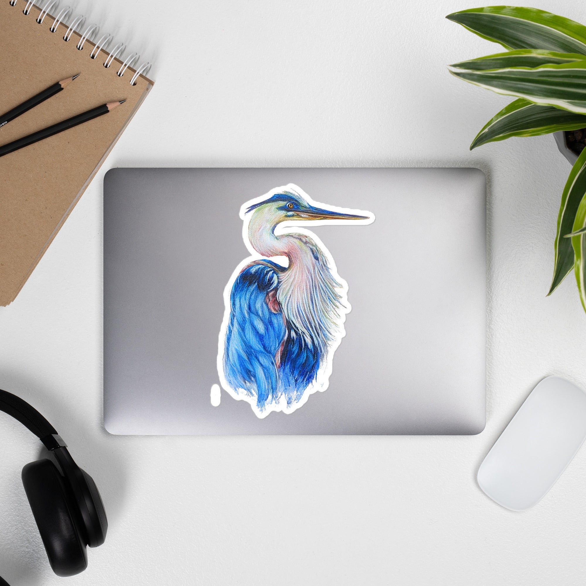 Vinyl decals- Blue Heron