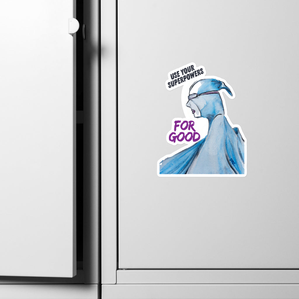 Vinyl decals- Superpowers Blue Girl
