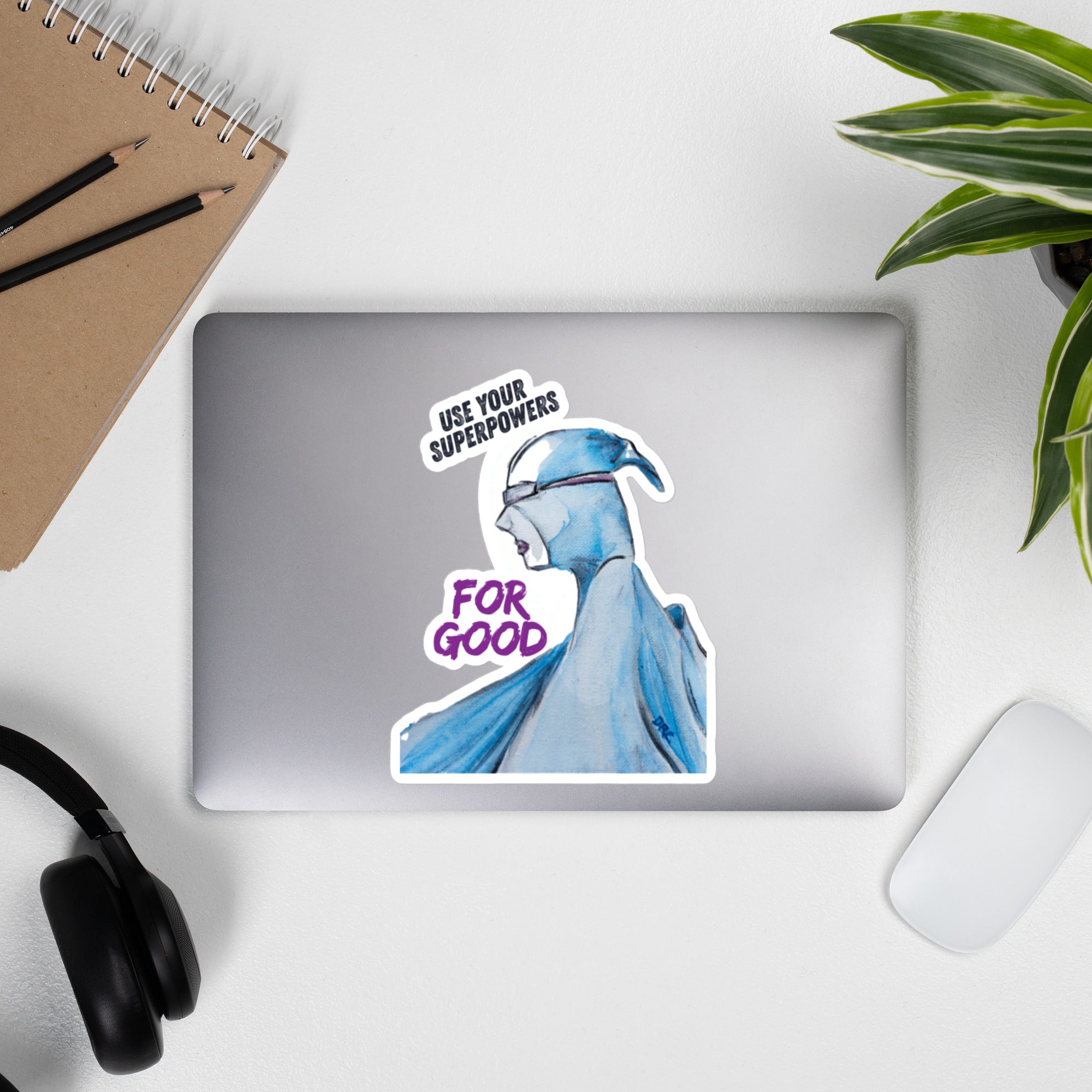 Vinyl decals- Superpowers Blue Girl