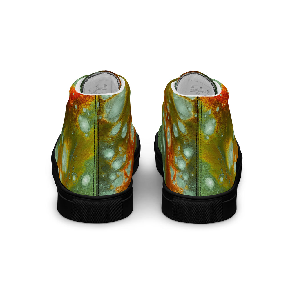 Men's High Top- Galaxy Green a.k.a. Surface of Mercury
