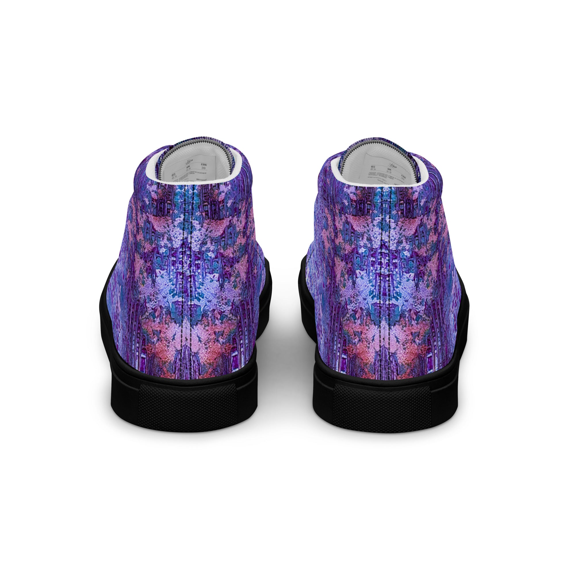 Men's High Top- Weave Purple