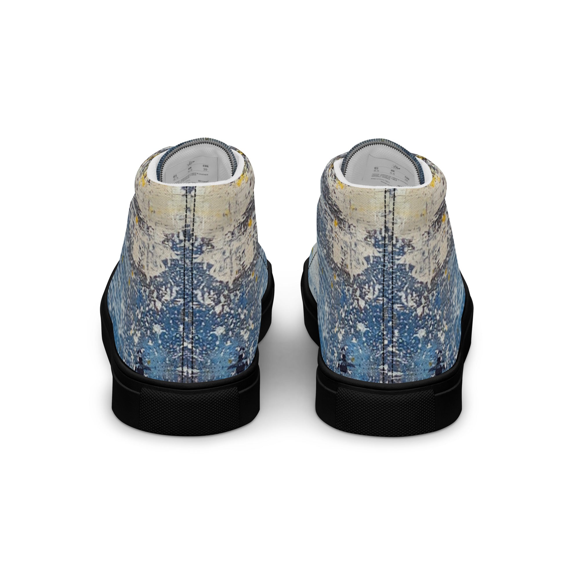 Men's High Top- Denim Scrape
