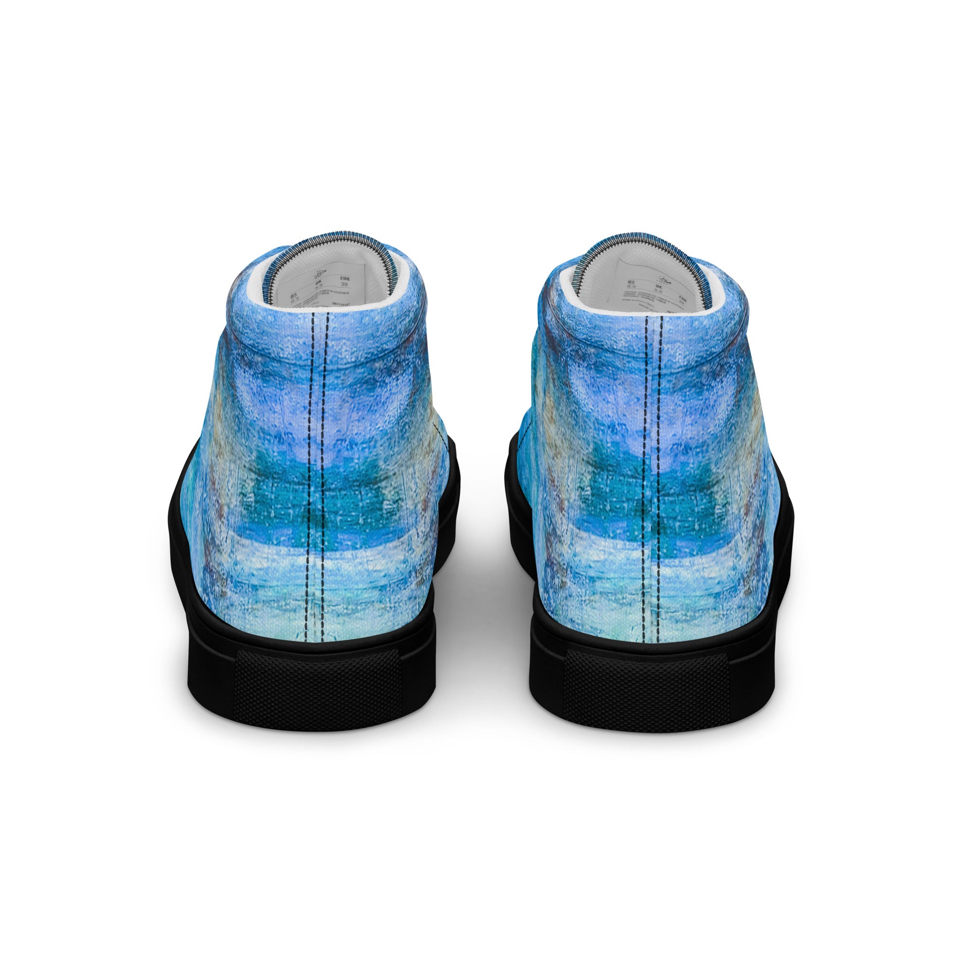 Men's High Top- Bright Earth Blue