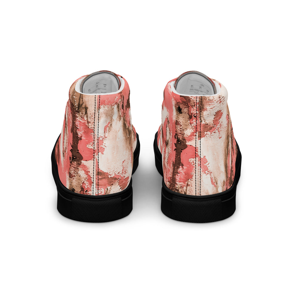 Men's High Top- Mismatch Peach