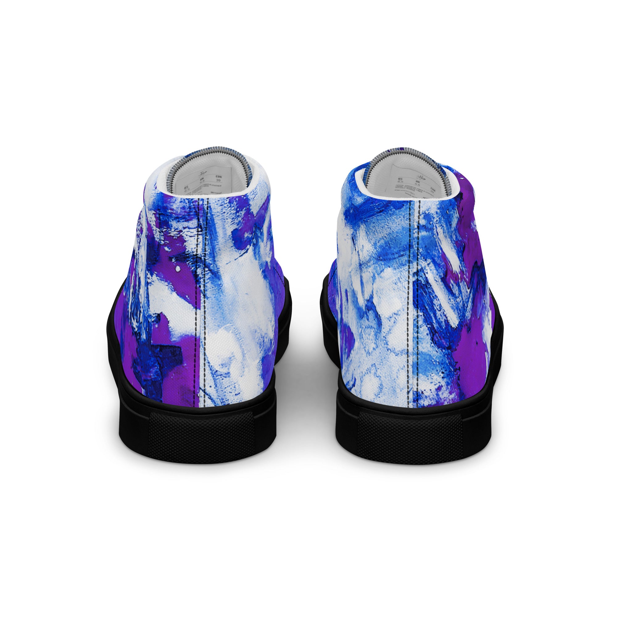 Men's High Top- Mismatch Purple