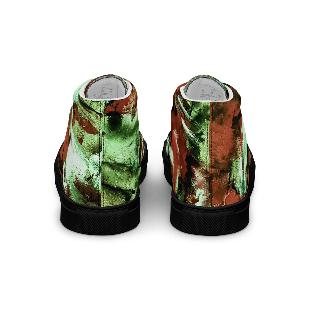 Men's High Top- Mismatch Green