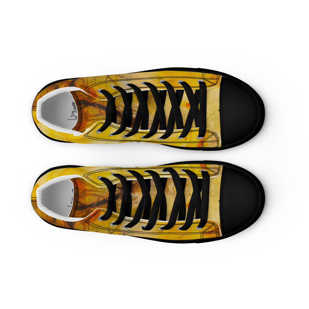 Men's High Top- Ink Fire
