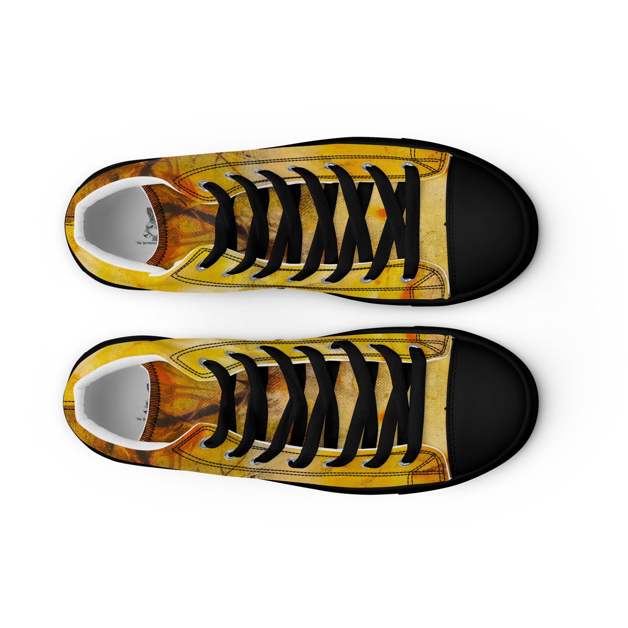 Men's High Top- Ink Fire