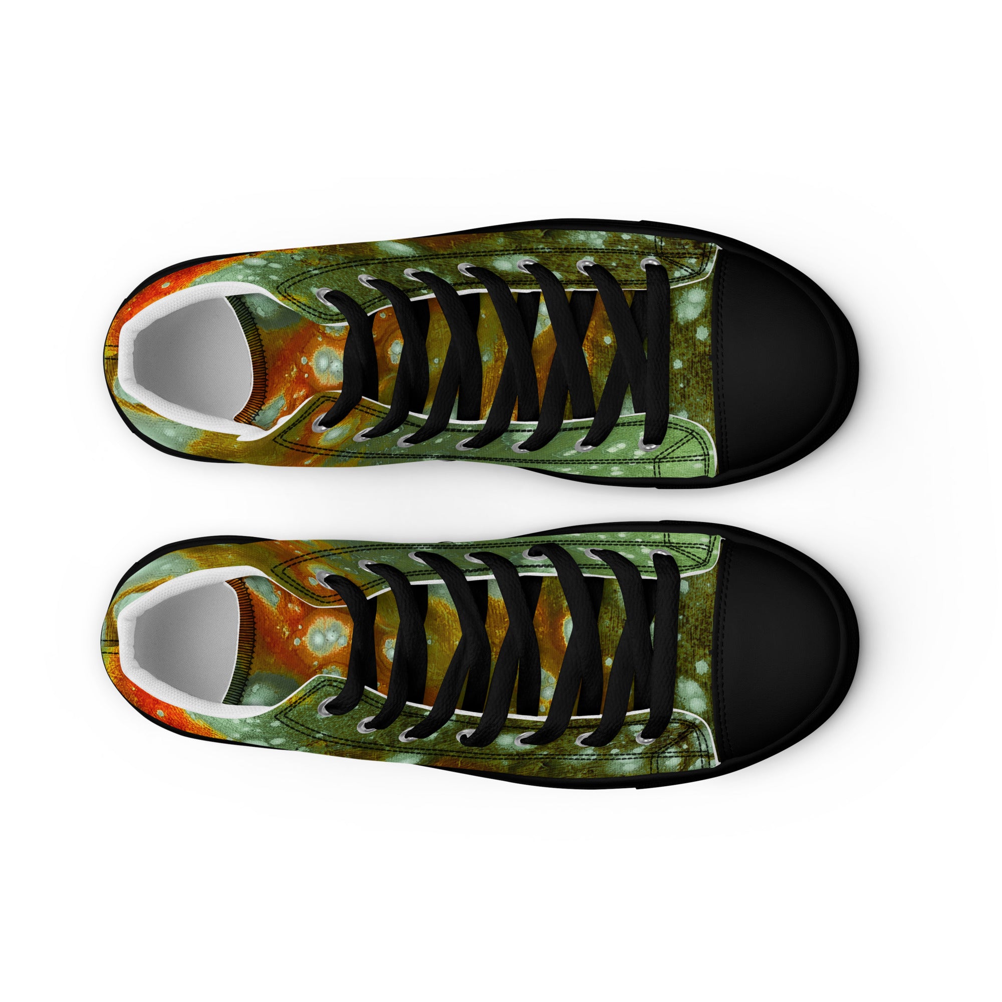 Men's High Top- Galaxy Green a.k.a. Surface of Mercury
