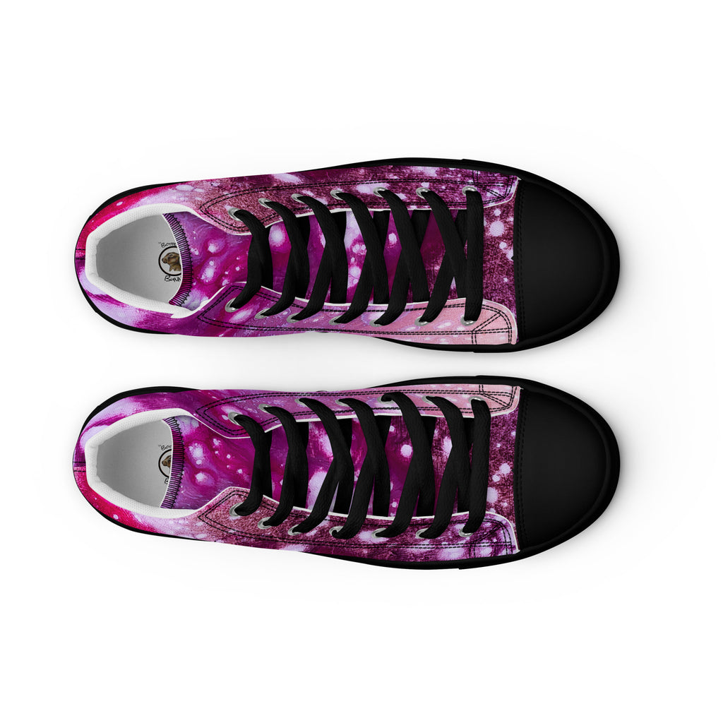 Men's High Top- Galaxy Fuchsia